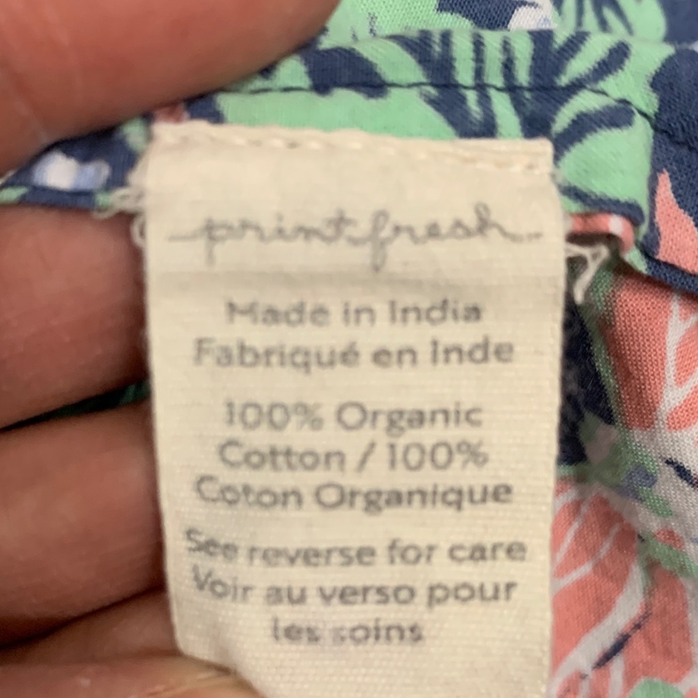 Printfresh x Anthropologie Butterfly Organic Cotton Pajama Top Shirt M - Picture 8 of 12